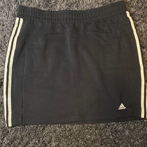 Adidas Black Skirt with White Stripes on Sides Size XL